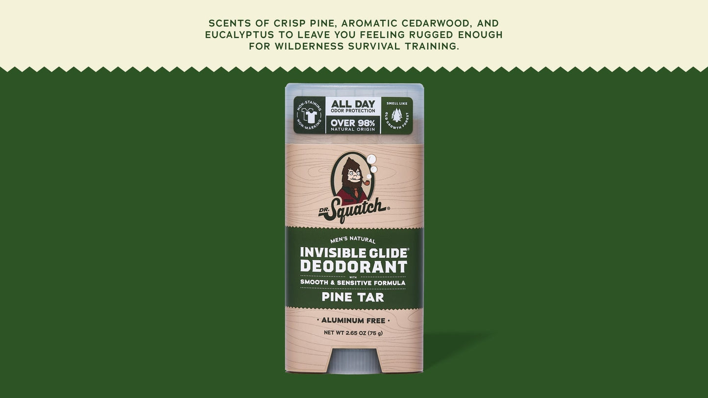 PINE TAR INVISIBLE GLIDE DEODORANT - US 2526