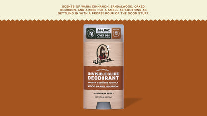 WOOD BARREL BOURBON INVISIBLE GLIDE DEODORANT - US 3928