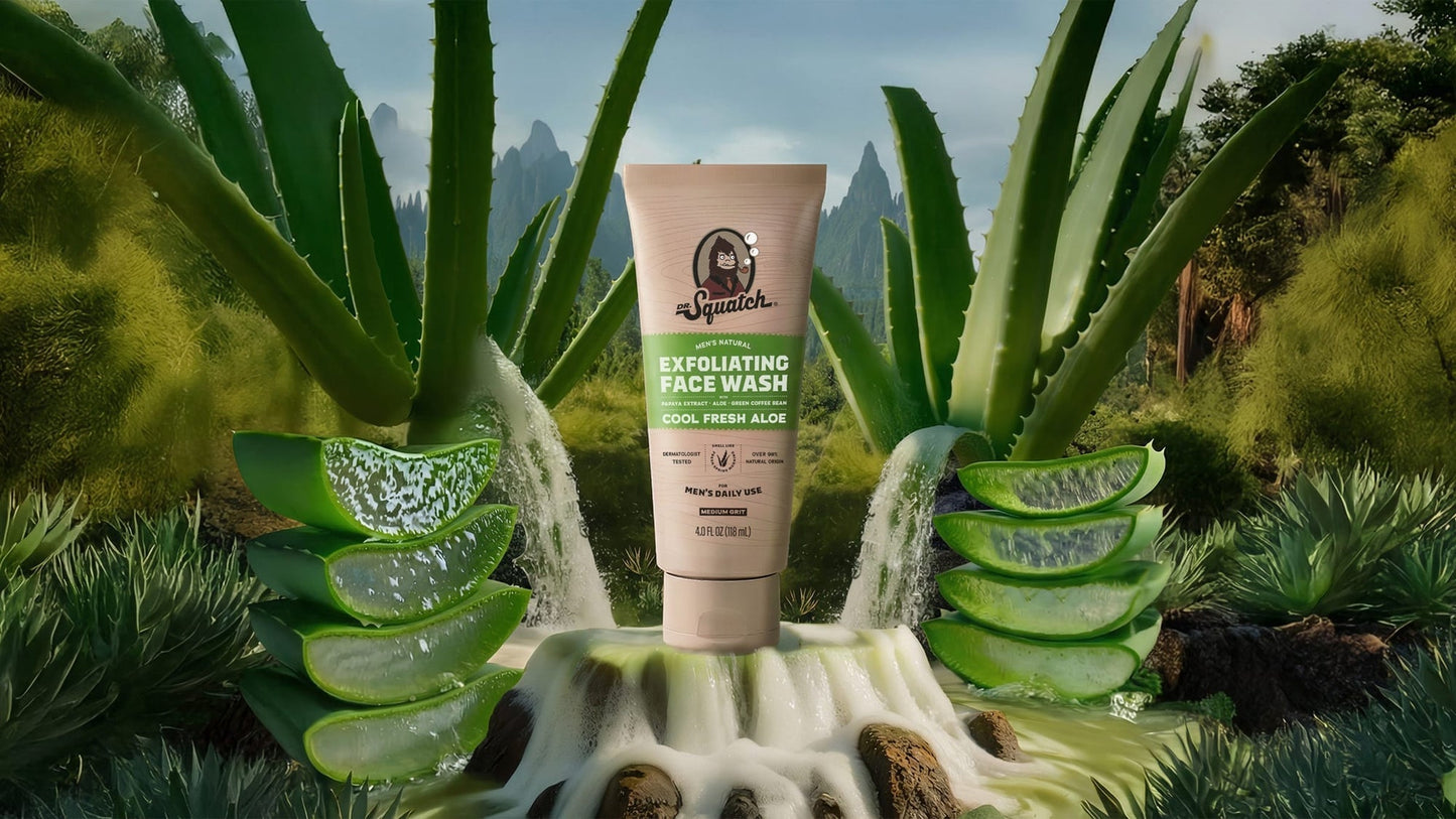 COOL FRESH ALOE EXFOLIATING FACE WASH - US 1308